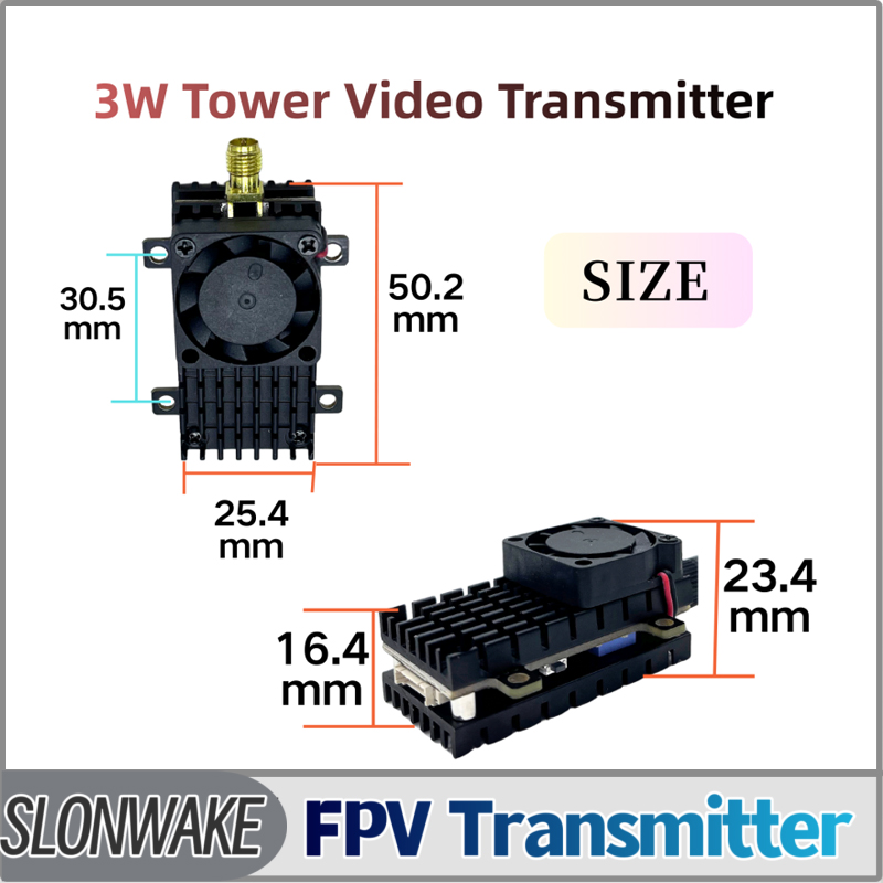 Drone Receiver - SLONWAKE 5.8G 3000mW 시뮬레이션 VTX FPV