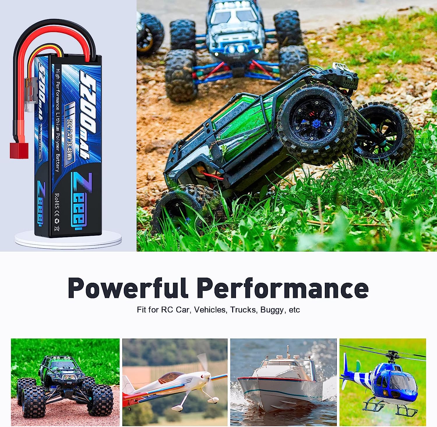 Zeee 5200mAh 2S RC Lipo 배터리 7. - Drone Power Distribution Board 리뷰 및 가격
