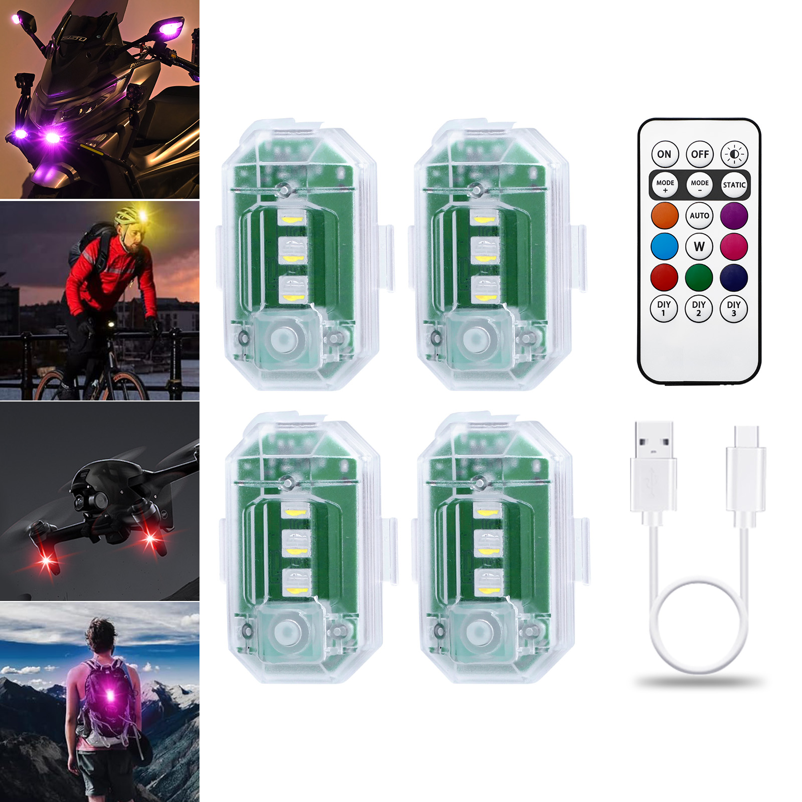 LECART 무선 LED 조명 자동차 오토바이 자전거용 - Drone Led Light 리뷰 및 가격