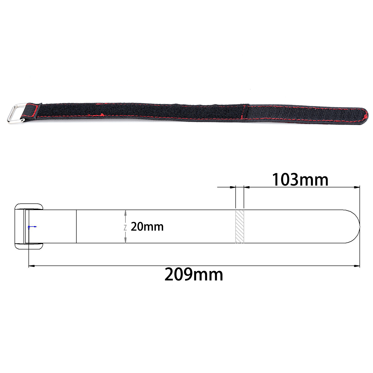 TCRC 2PCS 20x300MM 케블라 스티치 RC  - Drone Battery Strap 리뷰 및 가격