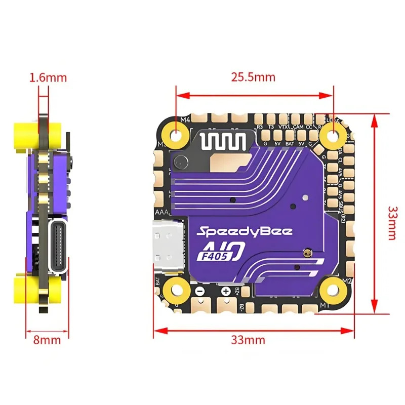 SpeedyBee F405 AIO 비행 컨트롤러 40A - Drone Esc 리뷰 및 가격