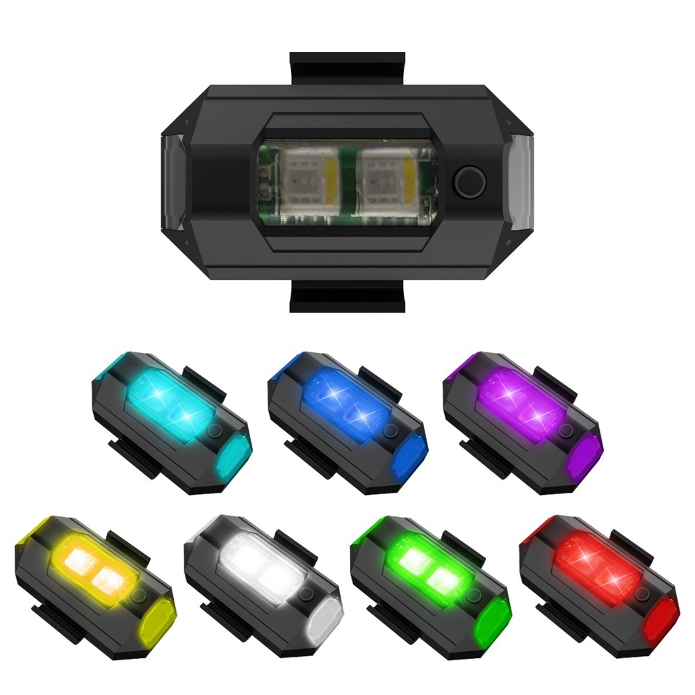 1PC 7 색 미니 USB 충전 LED 충돌 방지 오토 - Drone Led Light 리뷰 및 가격