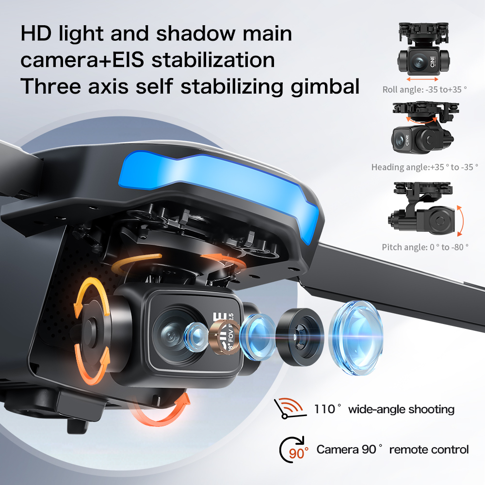 새로운 S-X1 MAX 드론 GPS 8K 프로페셔널 H - Drone Gimbal 리뷰 및 가격
