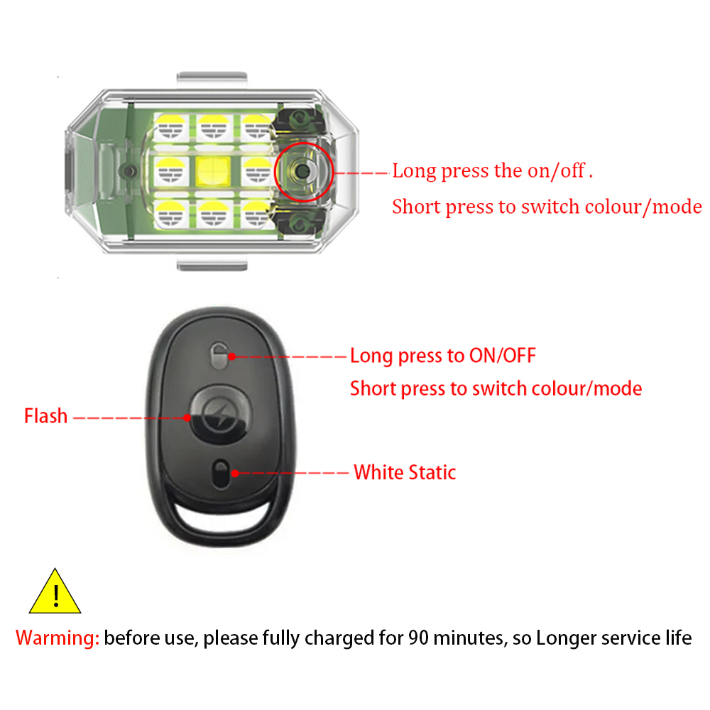 1/2/4개 무선 LED 드론 스트로브 라이트 오토바이 - Drone Led Light 리뷰 및 가격